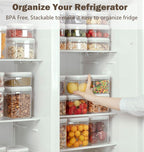 Pop Food Storage Containers Set Airtight Food Storage Containers with Pop Lids, Kitchen Pantry Organization and Storage, BPA Free, 2 x 2.8Qt