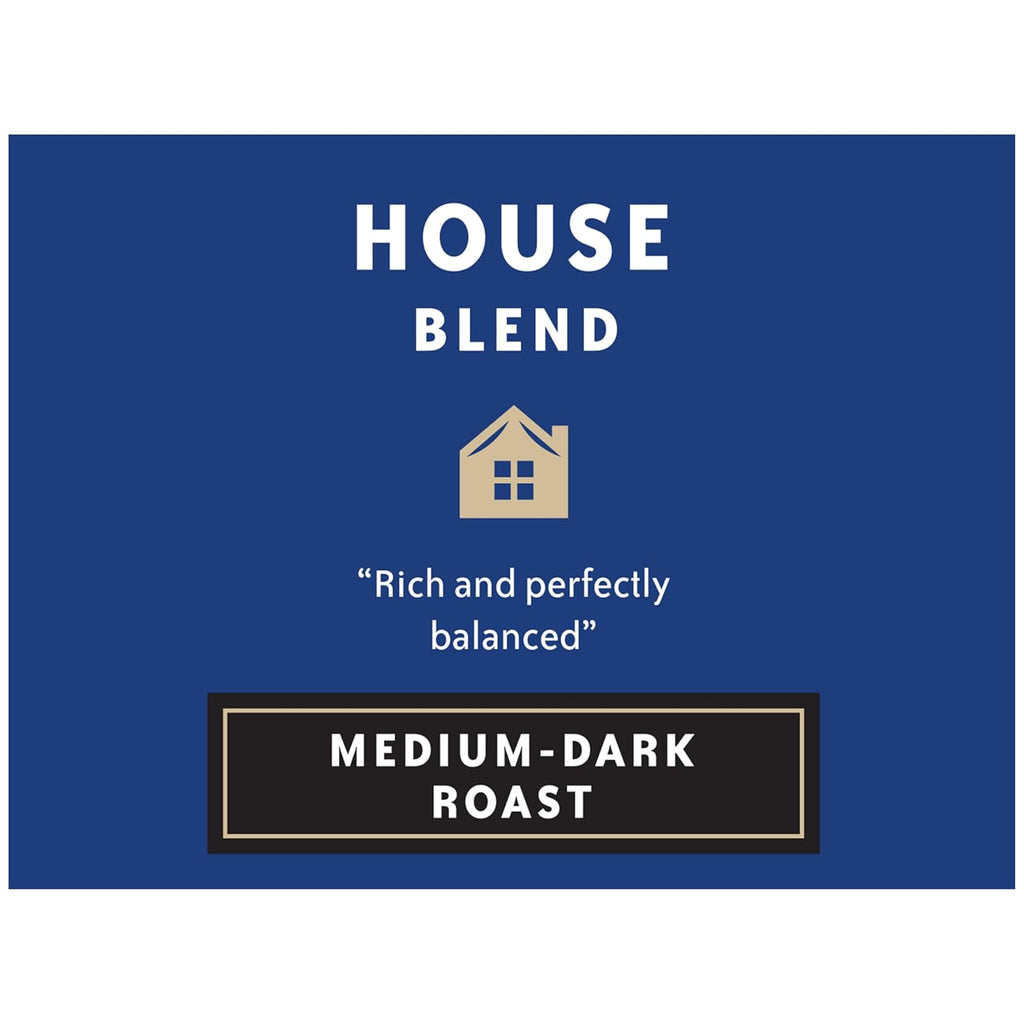 Community Coffee House Blend 72 Count Coffee Pods, Medium Dark Roast, Compatible with Keurig 2.0 K-Cup Brewers, 12 Count (Pack of 6)