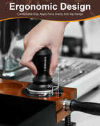 51mm Espresso Tamper, Coffee Tamper with 30lbs Spring Loaded, Barista Espresso Coffee Tamper with Stainless Steel Ripple Base and Aluminum Handle Fits for All 51mm Espresso Machines