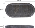 Natural Marble Tray, Oval Vanity Decorative Tray for Bathroom Counter, Countertop Stone Organizer, Catchall Tray for Kitchen, Perfume, Candles, Jewelry Dish Decorative Tray