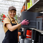 KAYGO Safety Work Gloves PU Coated-12 Pairs, KG11P Seamless Knit Glove with Polyurethane Coated Smooth Grip on Palm & Fingers, for Men and Women, Ideal for General Duty Work,Pink,Medium