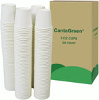 3 OZ Heavy duty Cups,300 Count White Paper Bath Cup
