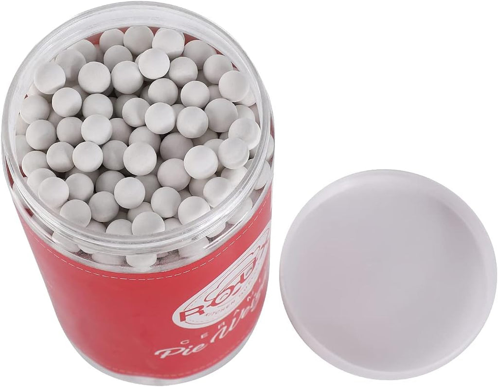 GSM Brands Ceramic Pie Weights for Blind Baking Crust, 2.2 Pounds of Reusable Beans (10mm)