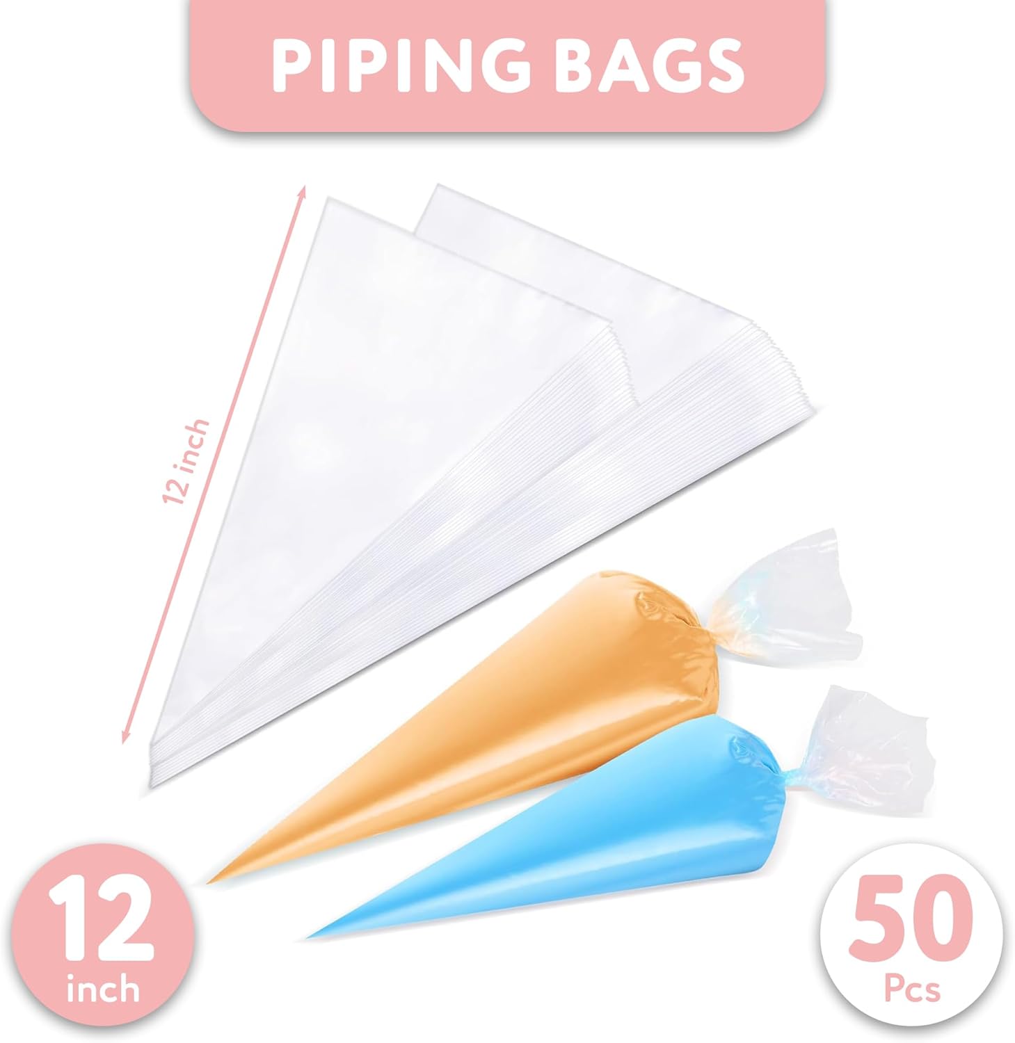 Cake Stencils (12 inch Numbers + 50 Bags)