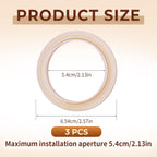 3 Pcs 54mm Silicone Steam Ring, No BPA Silicone Gasket Replacement Compatible with Barista 878/870/860/880/810/840/450/500 and Sage 880/878/875/870/810/500, for Espresso Machine Repair and Upgrade