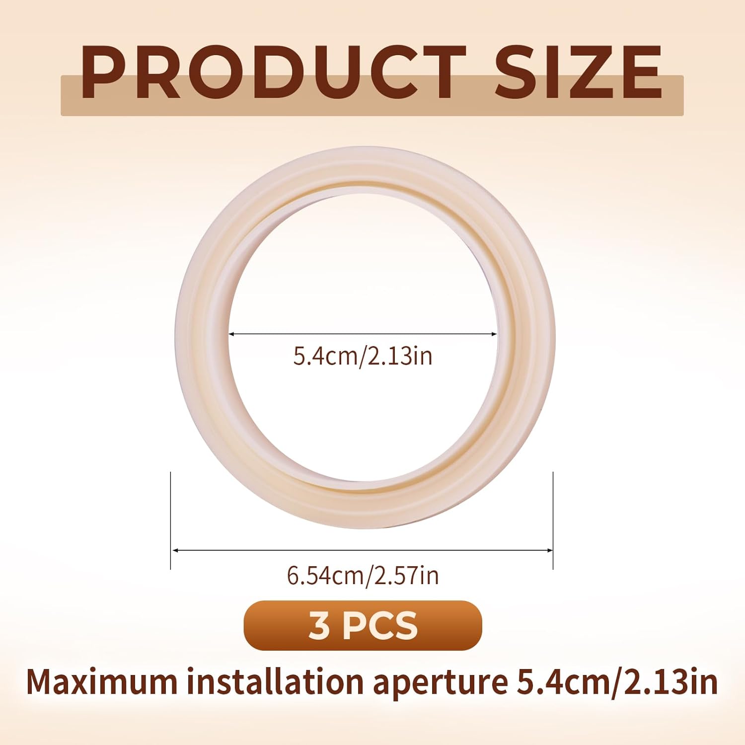 3 Pcs 54mm Silicone Steam Ring, No BPA Silicone Gasket Replacement Compatible with Barista 878/870/860/880/810/840/450/500 and Sage 880/878/875/870/810/500, for Espresso Machine Repair and Upgrade