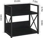 YINMIT Countertop Shelf Organizer,Coffee Bar Accessories,Spice Rack,Coffee Counter Shelf,2 Tier Coffee Organizer Station for Mugs,Cups,Cream,Syrup(Black, Medium)