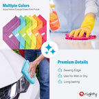 Orighty Microfiber Cleaning Cloth Pack of 12, Microfiber Towels for Cars, Highly Absorbent Car Cleaning Supplies, Lint Free Cloths Clean Rags for Car Care, House, Kitchen, 12x12 inch