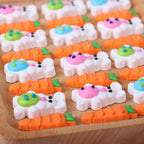 Edible Easter Cake Decorations for Cake Decorating, Carrot Cake Decorations, Bunny Cupcake Toppers for Easter Theme Cake, Macarons, Cookies, Waffles, Cakecircles