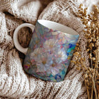 Colorful Flower blooms Coffee Mug - Spring Floral Lover Mugs Gifts for Women Men - Birthday, Christmas Gift for Friend Mom Dad Wife Husband - 11oz Printed Ceramic Cup