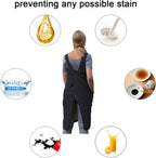 ZQFFB Pinafore Cross Back Apron for Women with Pockets Japanese Smock for Work Gardening Cooking Painting Baking