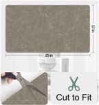 Coffee Maker Mat Accessories for Countertop - Coffee Bar Decoration Rubber Backed Dish Drying Mat for Kitchen - Pu Absorbent Hide Stain Pad, Wipeable Espresso Machine Mat for Dish Rack 25x17in