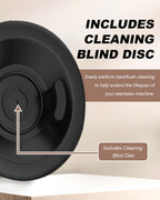 [1 Pack] Precision 18-22g Double Shot Multi-Hole Filter Basket[Italian-Style Craftsmanship][For Rich Crema & Even Extraction] Fits 54mm Breville/Sage: Bambino, Bambino Plus, Barista Express Series