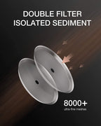 BAYKA 21 Ounce 0.6 Liter French Press Coffee Tea Maker Small, Heat Resistant Thickened Borosilicate Glass Stainless Steel Single Serve Brewer, Cold Brew Percolators, Cafetera Teapot, Copper