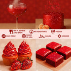 Bulk 20g Red Edible Glitter for Drinks | Premium Edible Glitter for Cakes, Cocktails, Red Cake Decorating Decorations Food Grade, Vegan, Kosher, Halal, Gluten Free - Made in USA