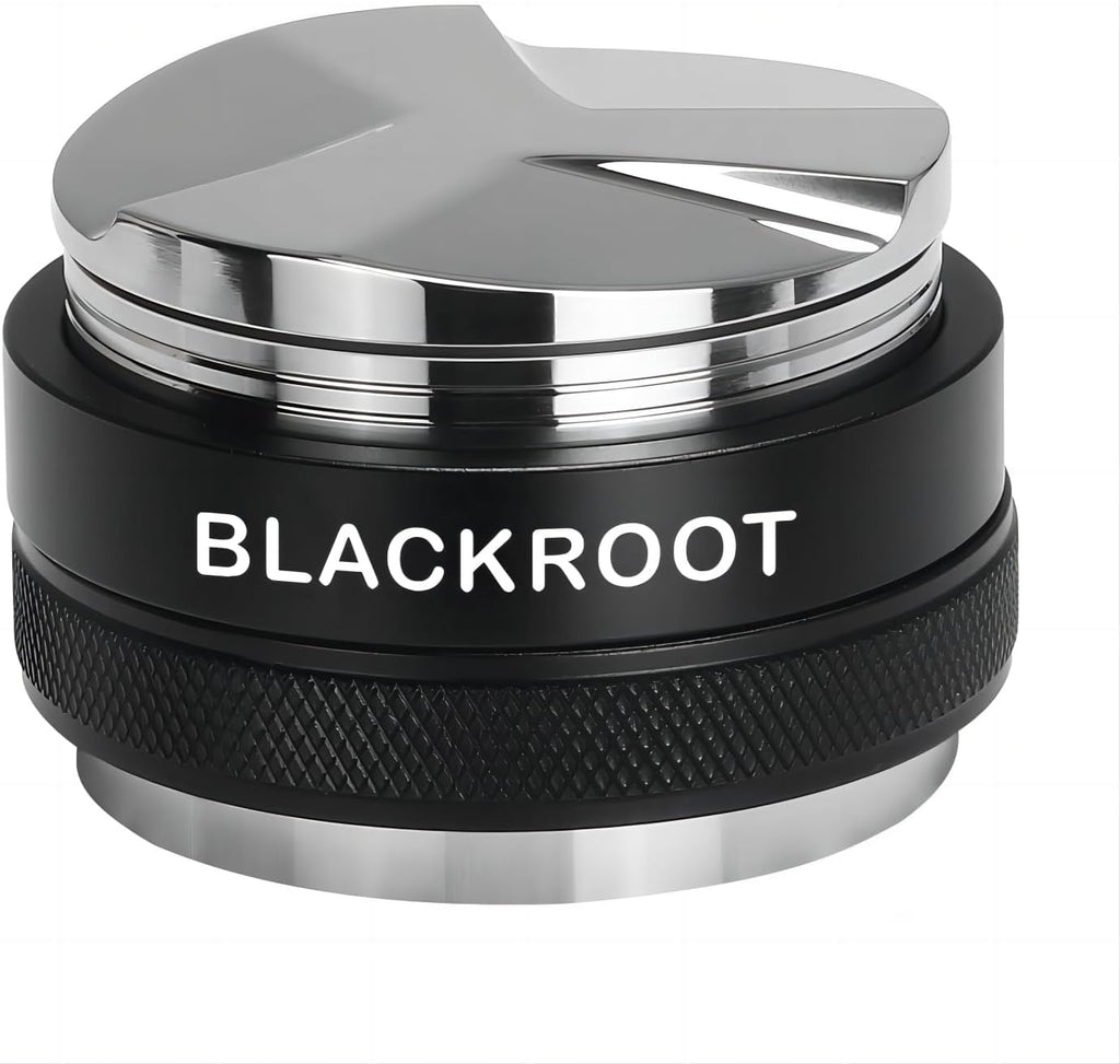BLACKROOT 51mm Precision Coffee Distributor and Tamper, Dual Head Leveler Tool with Adjustable Depth for Consistent Espresso Puck Prep, Fits 51mm Portafilters