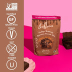 GoNanas Fudge Brownie Oat Flour Banana Bread Mix, Suitable for Plant Based Vegan Diets, Gluten Free Dairy Free Snacks, Healthy Snacks For Adults, Muffin Mix, Nut Free, Cupcakes Dessert, NON-GMO, 1pk