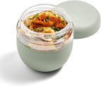 W&P Porter Seal Tight Glass Lunch Bowl Container w/ Lid | Cream 24 Ounces | Leak & Spill Proof, Soup & Stew Food Storage, Meal Prep, Airtight, Microwave and Dishwasher Safe, BPA-Free