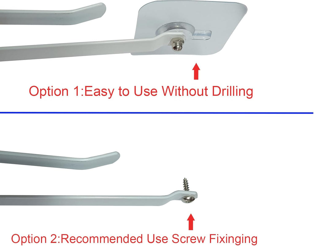 Adjustable Under Cabinet Coffee Mug Holder - Space-Saving Solution for Your Kitchen-Standard Cabinet Water Cup Organizer-2 Sets （12 Mobile Hooks-White）