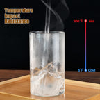 33 oz Glass Food Storage Jars with Airtight Lids, Clear Glass Jar with Bamboo Lid, Airtight Food Canister for Tea, Candy, Coffee, Sugar, Cookie, Snack. (Round | 5+6 Inch)