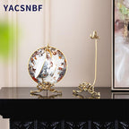 1Pcs Brass Teacup and Saucer Display Stand,Teacup Holder Stand for Display,Antique Coffee Cup Mug Holder for one Cup, Gold. (Small)