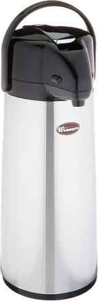 Winco Glass Lined Airpot, 2.5-Liter, Lever Top