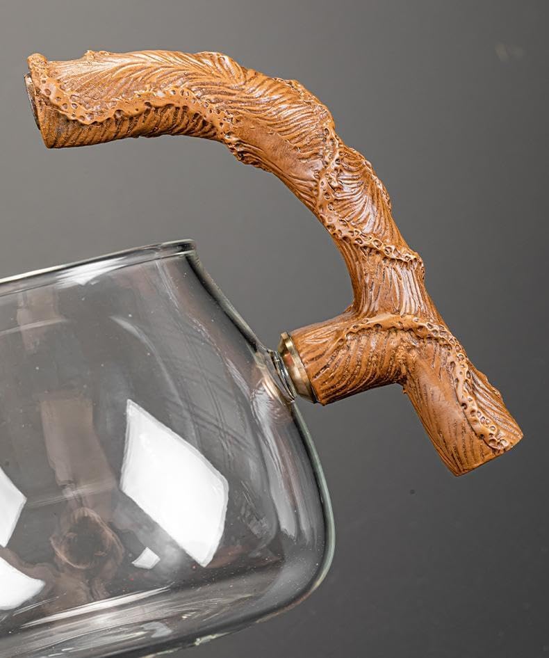 Glass Teapot Set with Infuser Semi Automatic Tea Set Magic Teapot (Beauty)