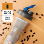 County Line Kitchen Glass Cold Brew Coffee Maker with Lid - Wide Mouth, 2 Quart (64 oz) - Heavy Duty, Leak Proof - Sun & Iced Tea Pitcher, Cold Brew Coffee, Breast Milk Storage, Water - Black