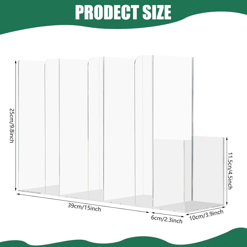 4 Compartments Acrylic Cup and Lid Holder, Clear Disposable Coffee Cup Holder Organizer,Cup Dispenser for Kitchen Bar Shop Party Supplies