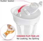 GUSTO [50 oz - 2 Pack] Plastic Carafe with Lid, Large Capacity Square Base - Clear Pitcher with Flip Top Lid, Easy-Pour Spout Juice Containers with Lids, Hand Wash Only - Perfect for Mimosa Bar