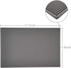 17.7" x 11.8" Rubber Bar Mats, Non-Slip and Anti-Spill Non-Toxic Soft Rubber Mats, Coffee Bars, Bars, Restaurants and Barbers Service Mats, Gray, 1Pack