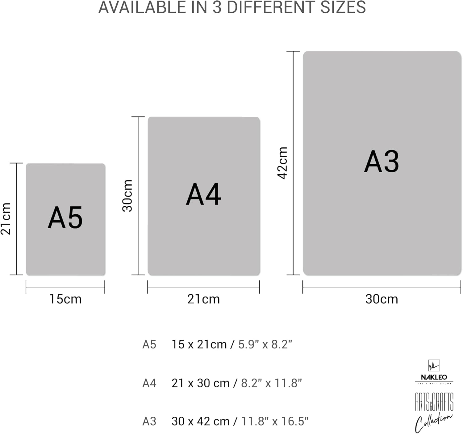 NAKLEO Painting Stencil for Crafts A3 11.8” x 16.5”, Autumn Leaves Nature Pattern, Reusable Plastic DIY & Scrapbooking Drawing Template, Decoupage Art Home Decor, Wall Wood Fabric Furniture