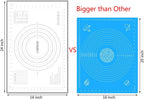 Silicone Baking Mat，Non Stick Rolling Dough with Measurements for Pie Pizza Cookies Fondant Making，Extra Thick Non Slip Silicone Pastry Mat