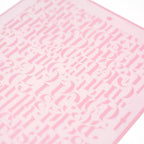 Alphabet Cake Stencil - Seamless Delicate Pattern for Decorating Tall Double Barrel Cake to Use with Buttercream, Royal Icing, Ganache, Paint, Airbrush (TULIS)