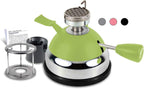 BLUEFIRE Butane Mini Burner for Tabletop Coffee Siphon Syphon/w Furnace Stand and Assembly Rack Ceramic Windproof Torch Head Portable Cooking Stove Espresso Maker Chafing Soup Tureens Fondue