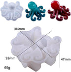 Octopus Resin Mold, Gasusen 3D Sea Animals Octopus Silicone Molds for Epoxy Resin Casting, Soap Candles Making, Home Decor Gifts, DIY Craft