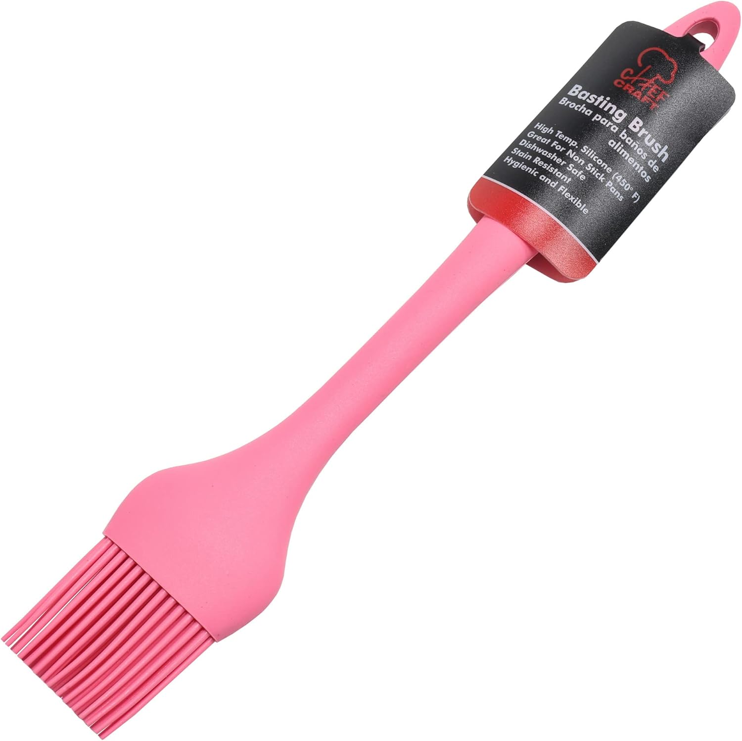 Chef Craft Premium Silicone Basting Brush, 10.25 inch, Pink