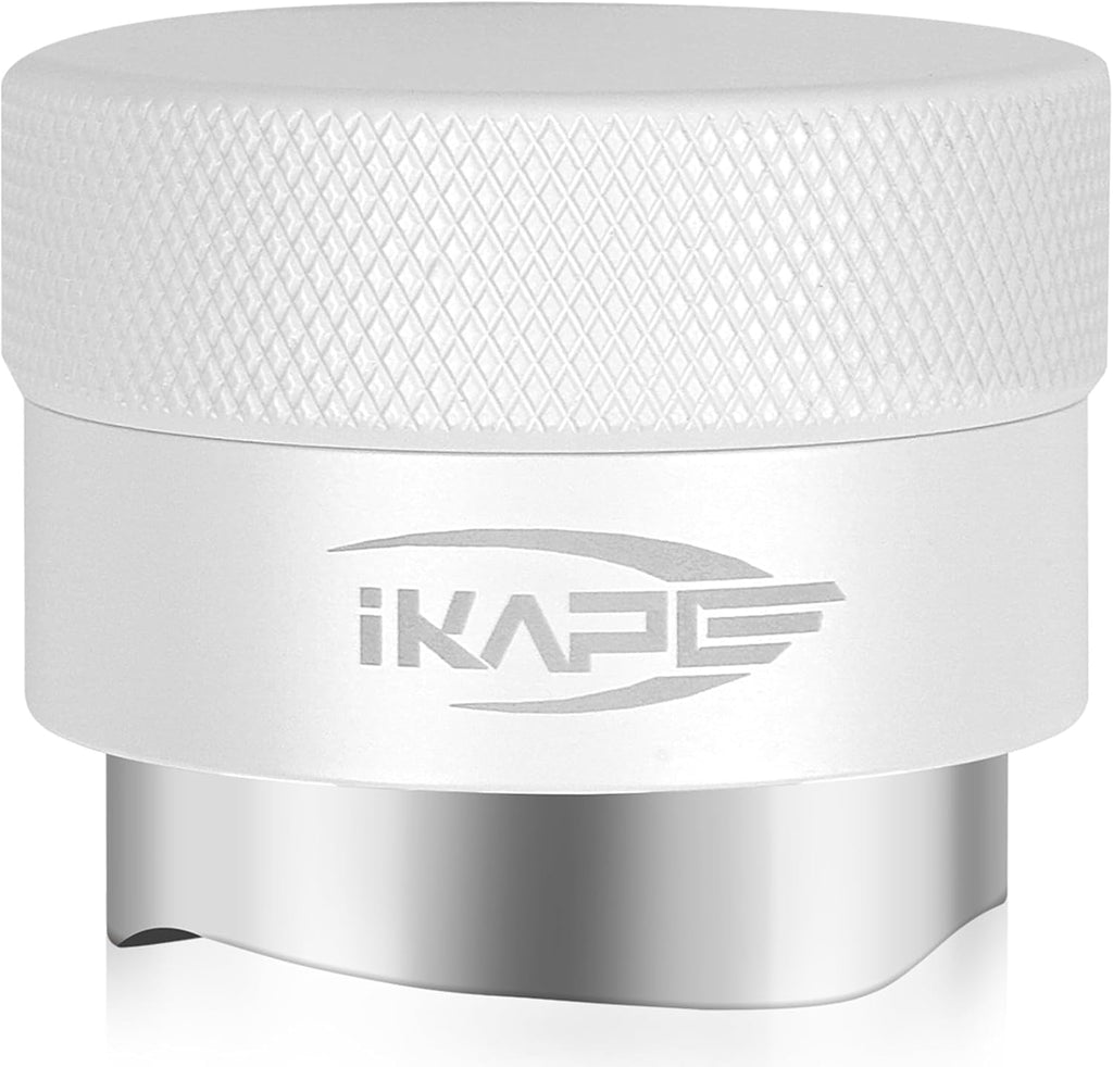 IKAPE 58MM Coffee Distributor, Gravity Adaptive Espresso Distributor Fits All Over 58MM Espresso Portafilter, Compatible with 58.35MM Rancilio Bottomless Portafilter (White)