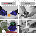 Comsmart BBQ Gloves, 1472 Degree F Heat Resistant Grilling Gloves Silicone Non-Slip Oven Gloves Long Kitchen Gloves for Barbecue, Cooking, Baking, Cutting