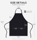 Syntus 12 Pack Bib Apron, Unisex Aprons Adjustable 100% Cotton with 2 Pockets Cooking Kitchen Aprons for Women Men Chef, BBQ Drawing Apron Bulk, Black