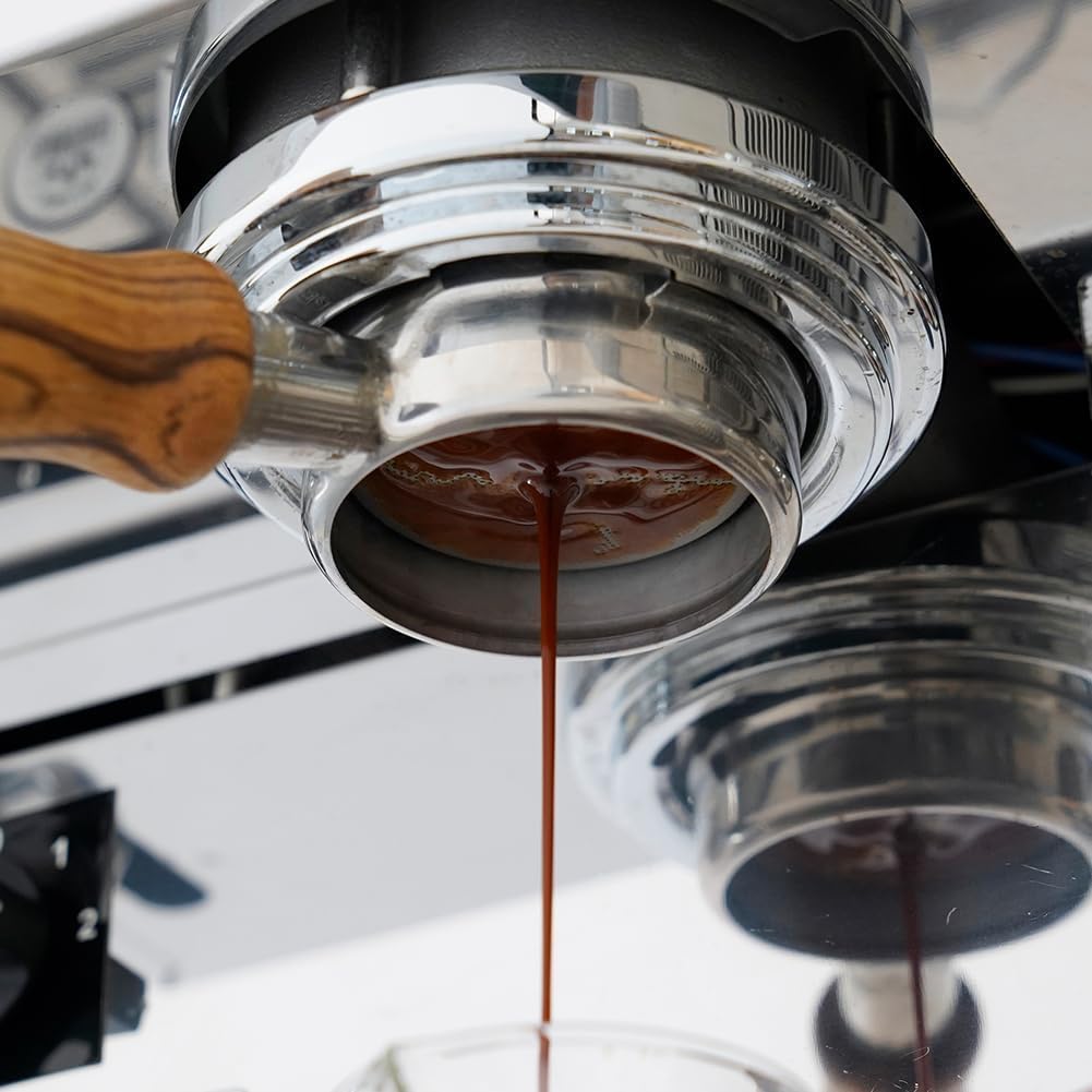 watchget 58mm Espresso Filter Basket, 18-20g Titanium Fliter Basket High-Speed and Precision Extraction Portafilter Basket Filter Fits Most 58mm Protafilter