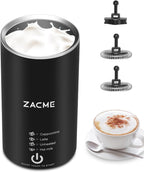 ZACME Milk Frother, 4 in 1 Electric Milk Steamer, Automatic Hot and Cold Foam Maker and Milk Warmer for Coffee, Latte, Cappuccino,Hot Chocolate, Macchiato