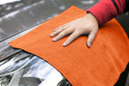 Avalon Towels Microfiber Cleaning Cloths (Value Pack of 36) Size 16" x 16", Highly Absorbent Cleaning Rags, Lint Free Cleaning Towels, Reusable and Washable, Microfiber Towels for Cars (Orange)