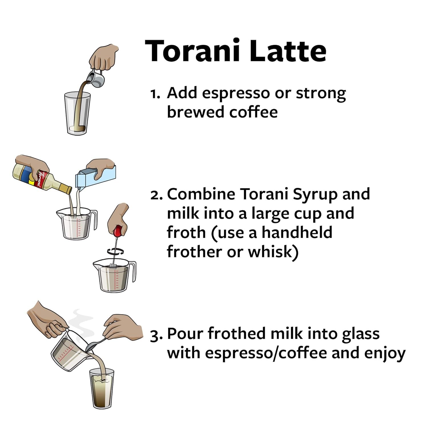 Torani Syrup Variety Packs, Sugar Free Coffee Favorites, 25.4 fl oz Bottle (Pack of 4)