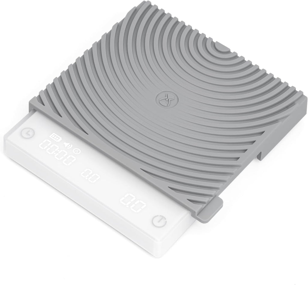 TIMEMORE Basic Mini Coffee Scale, Multifunction Electronic Espresso Scale, Weigh Digital Drip Cone Scale with Timer, Ultra Thin and LightMini Digital Food Kitchen Scale for Baking, Cooking - White