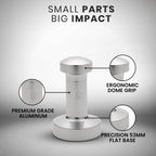 Rattleware Premium Aluminum Espresso Tamper (53 mm) - Ideal for Baristas & Coffee Lovers - Sleek Material & Design - Ultimate Tamping Precision & Consistency