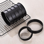 12Pieces Crumpet Rings Nonstick English Muffin Rings, 3.15 Inch Stainless Steel Double Rolled Metal Baking Tart Ring Molds for cookies, pastries