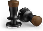 MHW-3BOMBER 54mm Espresso Tamper, Double Spring Loaded Tamper, Self Leveling without Tilting, 53mm Coffee Tamper with Wood Cover, 53.35mm Ripple Base, T7127