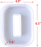 ESEDAGE 6 inch 26 Pack English Alphabet Silicone Letter Mold - Capital & Large Letter Resin Casting Mold