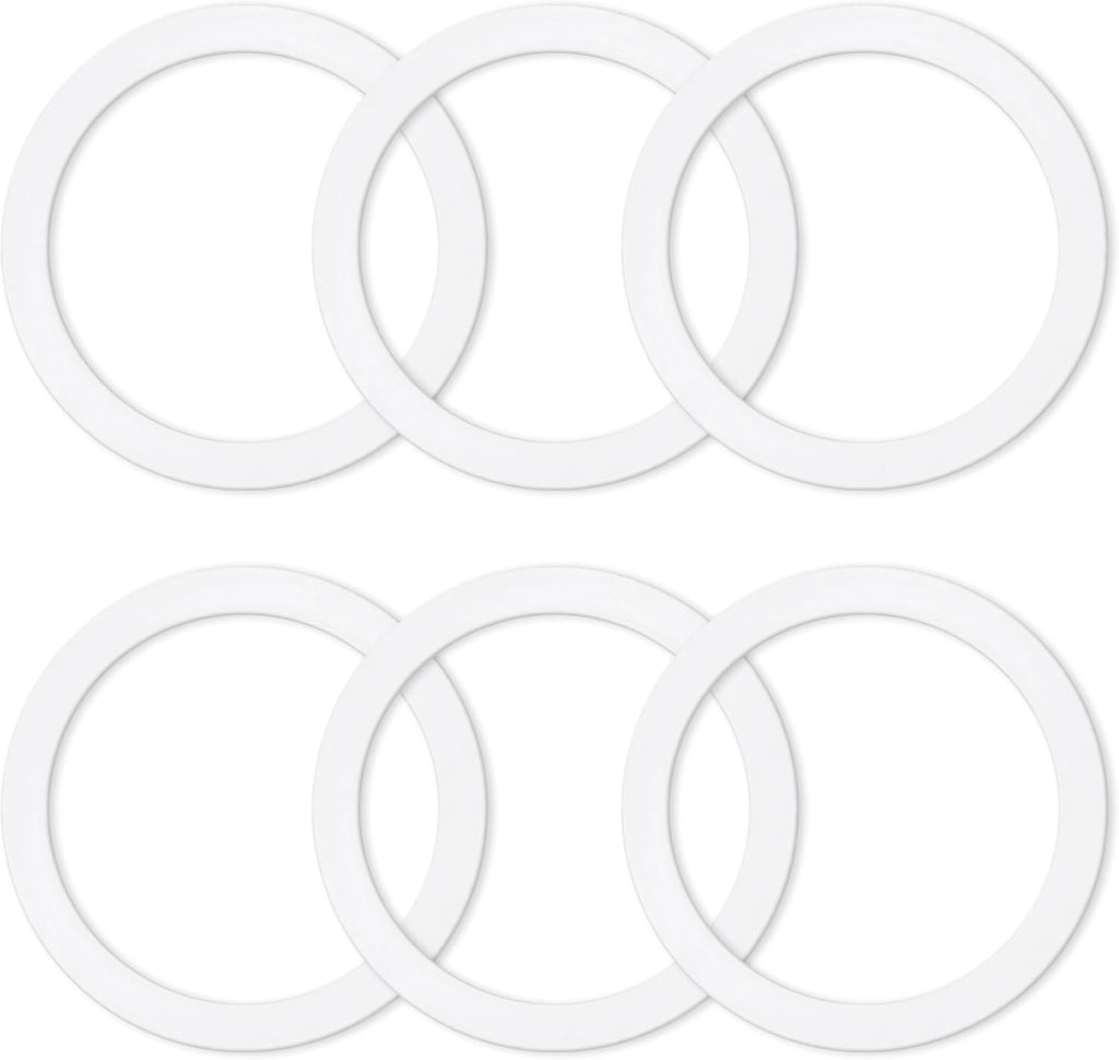 6 Pcs Gasket Seal Rings for Bialetti Moka Express Dama 6 Cups - Spare Food Grade Silicone Sealing Rings for Aluminium Stovetop Coffee Maker Pots (Better Than Rubber)